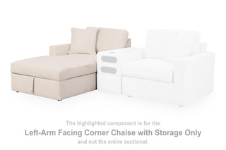 Modmax LAF Corner Chaise w/Storage Next-Gen Nuvella™ Performance Fabric