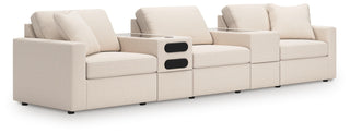 Modmax 5-Piece Sectional with Audio System Next-Gen Nuvella™ Performance Fabric