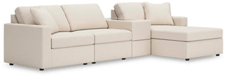 Modmax 4-Piece Sectional with Chaise and Storage Console Next-Gen Nuvella™ Performance Fabric