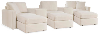 Modmax 5-Piece Sectional and 3 Ottomans - Oyster