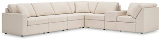 Modmax 7-Piece Sectional with Storage Console Next-Gen Nuvella™ Performance Fabric