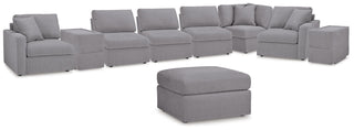 Modmax 8-Piece Sectional and Ottoman - Granite