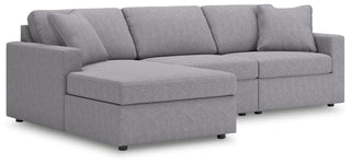 Modmax 3-Piece Sectional with Chaise Next-Gen Nuvella™ Performance Fabric