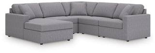 Modmax 5-Piece Sectional with Chaise Next-Gen Nuvella™ Performance Fabric