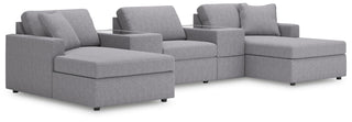 Modmax 5-Piece Pit Sectional with Storage Consoles Next-Gen Nuvella™ Performance Fabric