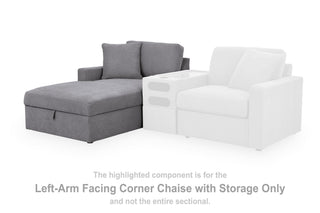 Modmax LAF Corner Chaise w/Storage Next-Gen Nuvella™ Performance Fabric