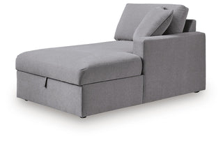 Modmax RAF Corner Chaise w/Storage Next-Gen Nuvella™ Performance Fabric