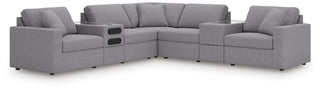 Modmax 7-Piece Balanced Sectional with Audio and Storage Consoles Next-Gen Nuvella™ Performance Fabric