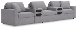 Modmax 5-Piece Sectional with Audio Consoles Next-Gen Nuvella™ Performance Fabric