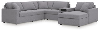 Modmax 6-Piece Sectional with Audio System and Chaise Next-Gen Nuvella™ Performance Fabric
