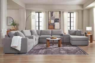 Modmax 8-Piece Sectional with Chaise and Storage Consoles Next-Gen Nuvella™ Performance Fabric