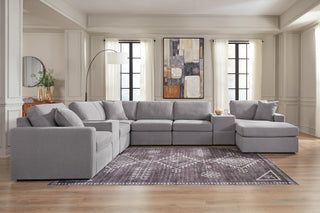 Modmax 8-Piece Sectional with Chaise and Storage Consoles Next-Gen Nuvella™ Performance Fabric