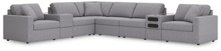 Modmax 8-Piece Sectional with Audio and Storage Consoles Next-Gen Nuvella™ Performance Fabric