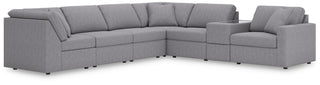 Modmax 7-Piece Sectional with Storage Console Next-Gen Nuvella™ Performance Fabric