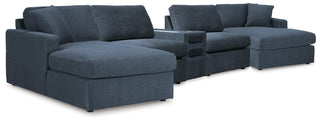 Modmax 5 Piece Sectional with Audio Console Next-Gen Nuvella™ Performance Fabric