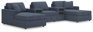 Modmax 5-Piece Double Chaise with Audio Consoles Next-Gen Nuvella™ Performance Fabric