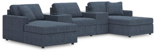 Modmax 5-Piece Pit Sectional with Storage Consoles Next-Gen Nuvella™ Performance Fabric