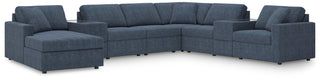 Modmax 8-Piece Sectional with Chaise and Storage Consoles Next-Gen Nuvella™ Performance Fabric