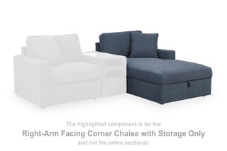 Modmax RAF Corner Chaise w/Storage Next-Gen Nuvella™ Performance Fabric