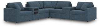 Modmax 7-Piece Balanced Sectional with Audio and Storage Consoles Next-Gen Nuvella™ Performance Fabric