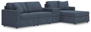 Modmax 4-Piece Sectional with Chaise and Storage Console Next-Gen Nuvella™ Performance Fabric