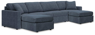 Modmax 4-Piece Sectional and 2 Ottomans - Ink
