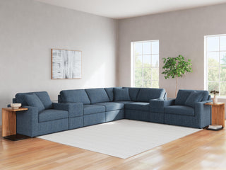 Modmax 8-Piece Sectional and Ottoman - Ink