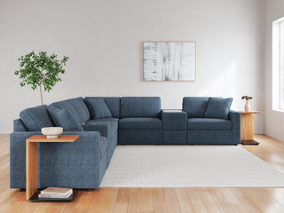 Modmax 8-Piece Sectional and Ottoman - Ink