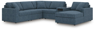 Modmax 6-Piece Sectional with Audio System and Chaise Next-Gen Nuvella™ Performance Fabric