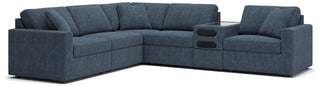 Modmax 6-Piece Sectional with Audio Console Next-Gen Nuvella™ Performance Fabric