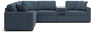 Modmax 6-Piece Sectional with Audio Console Next-Gen Nuvella™ Performance Fabric
