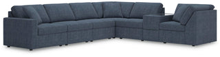 Modmax 7-Piece Sectional with Storage Console Next-Gen Nuvella™ Performance Fabric