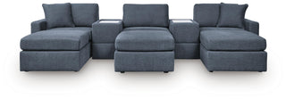 Modmax 5-Piece Sectional and 3 Ottomans - Ink