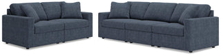 Modmax 3-Piece Sectional Sofa and 2-Piece Sectional Loveseat - Ink