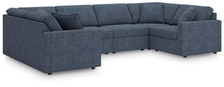 Modmax 6-Piece Sectional and Ottoman - Ink