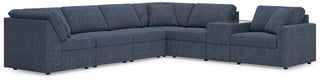 Modmax 7-Piece Sectional with Storage Console Next-Gen Nuvella™ Performance Fabric