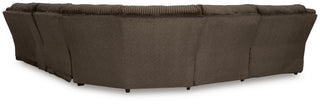 Top Tier 6-Piece Reclining Sectional with Chaise Velvet