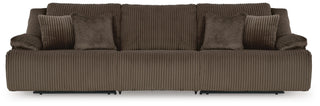 Top Tier 3-Piece Reclining Sectional Sofa Velvet
