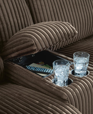 Top Tier 3-Piece Reclining Sectional Sofa with Chaise Velvet
