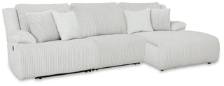 Top Tier 3-Piece Reclining Sectional Chofa
