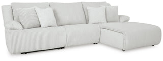 Top Tier 3-Piece Reclining Sectional Sofa Chaise Velvet