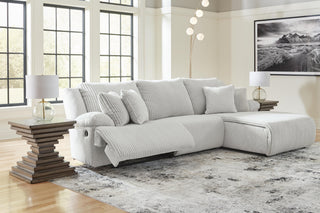 Top Tier 3-Piece Reclining Sectional Sofa Chaise Velvet
