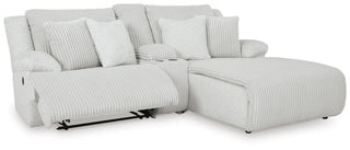 Top Tier 3-Piece Reclining Sectional Sofa with Chaise Velvet