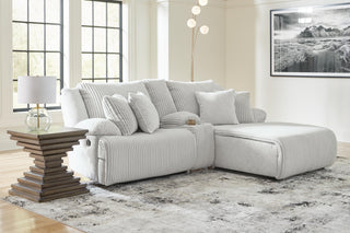 Top Tier 3-Piece Reclining Sectional Sofa with Chaise Velvet