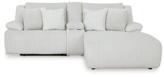Top Tier 3-Piece Reclining Sectional Sofa with Chaise Velvet