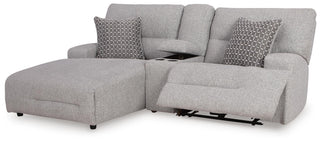 Acklen Place 3-Piece Power Reclining Sectional Sofa with Chaise Next-Gen Nuvella™ Performance Fabric