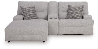 Acklen Place 3-Piece Power Reclining Sectional Sofa with Chaise Next-Gen Nuvella™ Performance Fabric