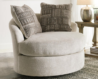 Soletren Swivel Accent Chair Chenille