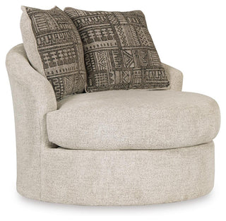 Soletren Swivel Accent Chair Chenille