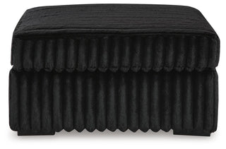 Midnight-Madness 4-Piece Sectional and Oversized Accent Ottoman